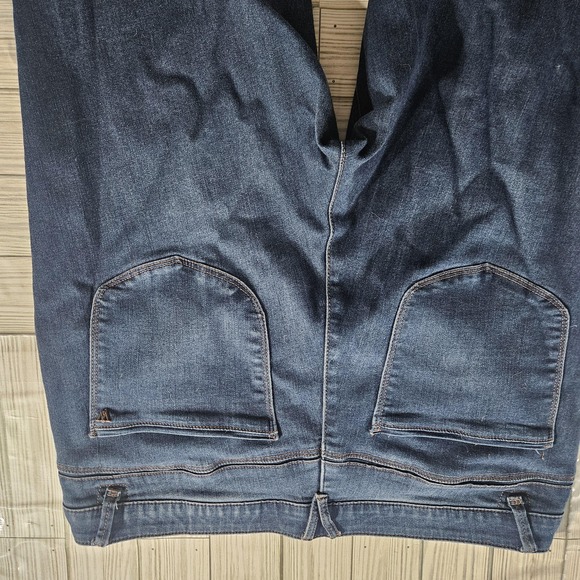 Wit & Wisdom Jeans Womens 16 Petite Blue Bootcut Stretch Mid Rise Denim Pants - Picture 5 of 8